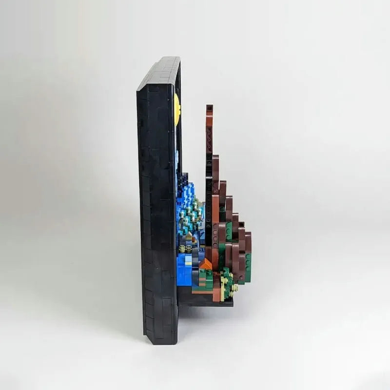 DK MOC Building Block Set: Idea Famous Picture Paint Starry Night, Model 21033