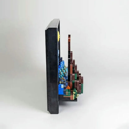 DK MOC Building Block Set: Idea Famous Picture Paint Starry Night, Model 21033