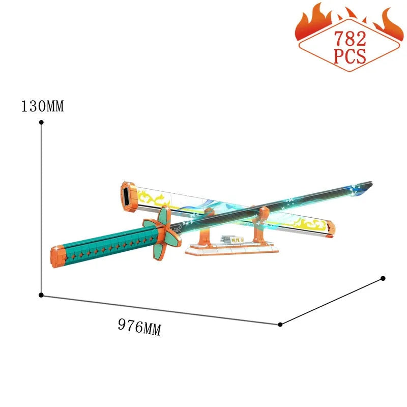 DK MOC Building Block Set: Demon Slayer Butterfly Blade Knife, Model DK1512