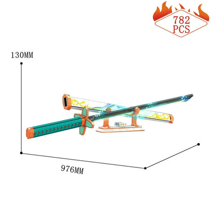 DK MOC Building Block Set: Demon Slayer Butterfly Blade Knife, Model DK1512