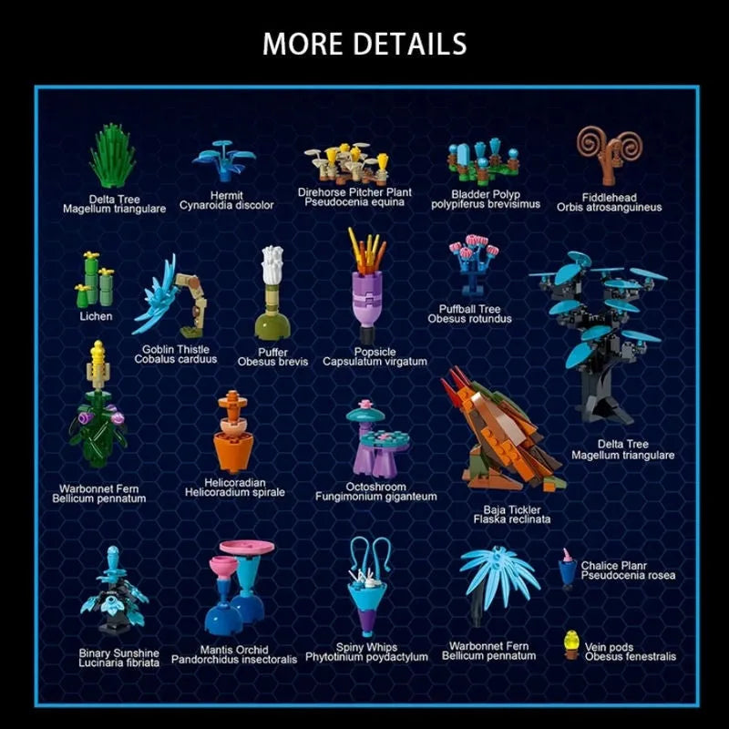 DK MOC Building Block Set: Movie Avatar Illuminated World of Pandora