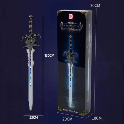 DK MOC Building Block Set: Movie Games Frostmourne Sword Knife, Model DK1500