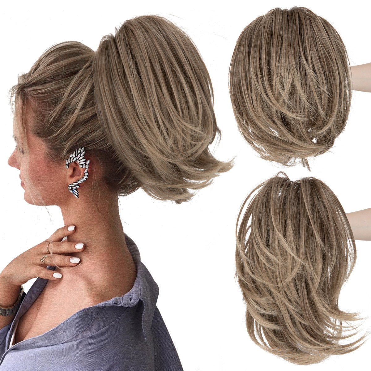 Trilumity Curly Ponytail in 1B, additional product photo 7