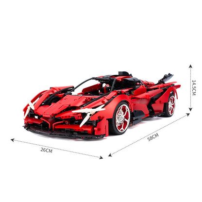 Trilumity Building Block Set: 1: 8 Apollo Evo Red Devil with Remote Control, High Detail Restoration (3669-Piece)