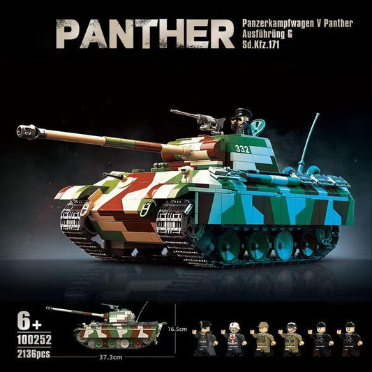 Trilumity Panther Tank G Building Block Set, 2,135-Piece