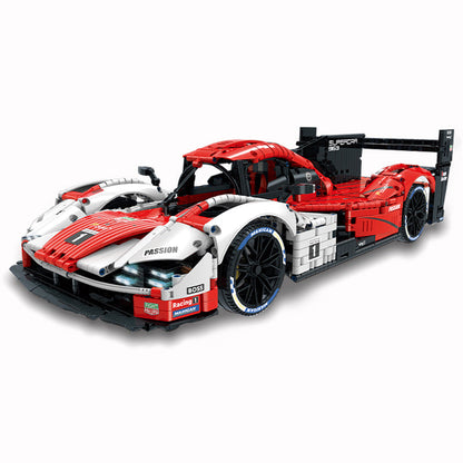 Trilumity Building Block Set: 1: 8 Porsche 963 Racing Car, Iconic Design and Authentic Details (3460-Piece)