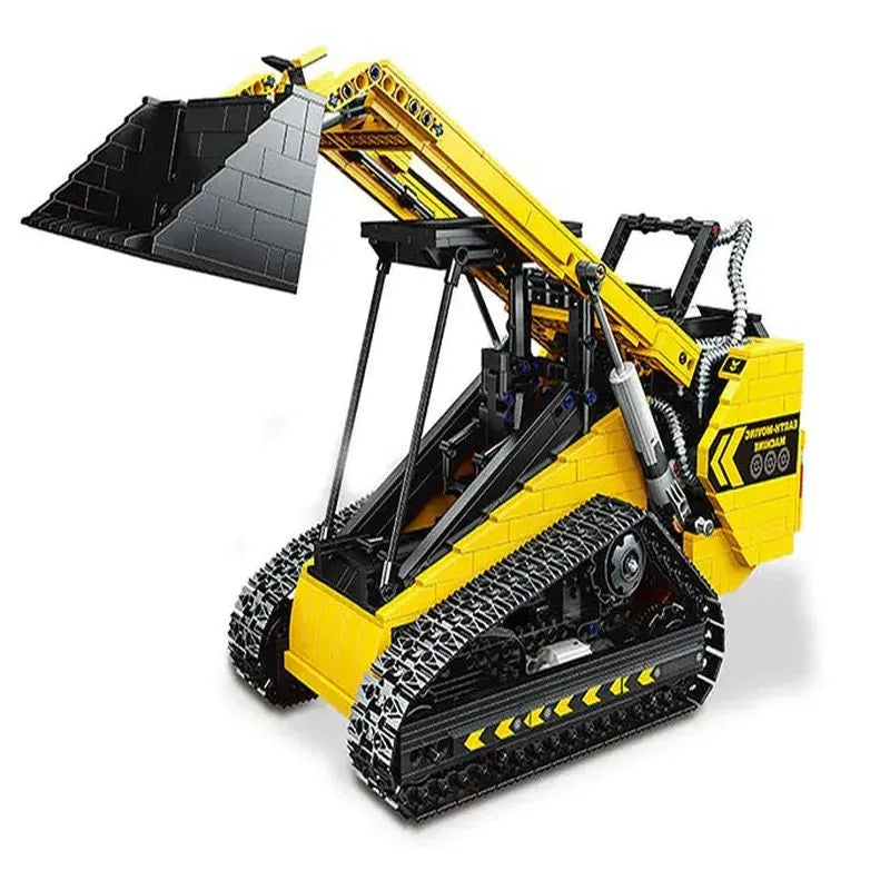 Happy Build MOC Building Block Set: APP Motorized RC Skid Steer Loader Truck, Model YC22007