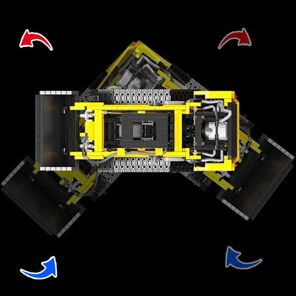 Happy Build MOC Building Block Set: APP Motorized RC Skid Steer Loader Truck, Model YC22007