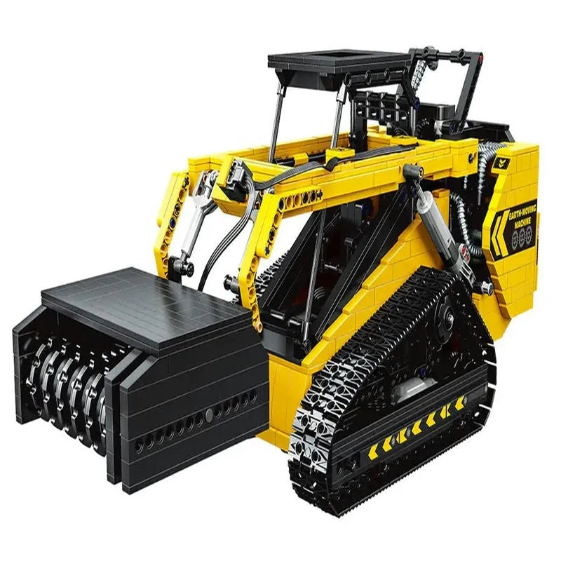 Happy Build MOC Building Block Set: APP Motorized RC Skid Steer Loader Truck, Model YC22007