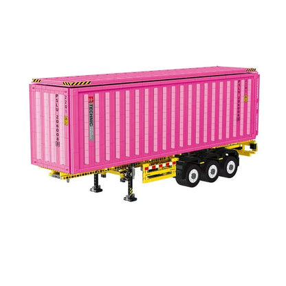 Happy Build MOC Building Block Set: Heavy Trailer Container QC013