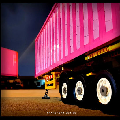 Happy Build MOC Building Block Set: Heavy Trailer Container QC013