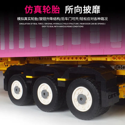Happy Build MOC Building Block Set: Heavy Trailer Container QC013