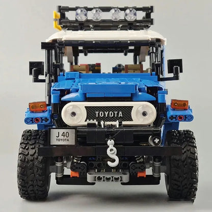 Happy Build MOC Motorized Building Block Set: Off Road Toyota FJ40 SUV QC012, Model YCQC012