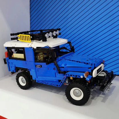 Happy Build MOC Motorized Building Block Set: Off Road Toyota FJ40 SUV QC012, Model YCQC012
