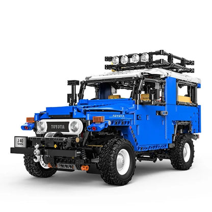 Happy Build MOC Motorized Building Block Set: Off Road Toyota FJ40 SUV QC012, Model YCQC012