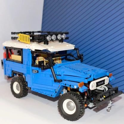 Happy Build MOC Motorized Building Block Set: Off Road Toyota FJ40 SUV QC012, Model YCQC012