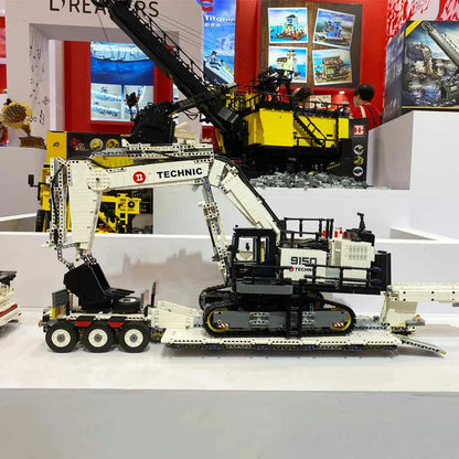 Happy Build MOC Motorized Building Block Set: RC APP City Mining Excavator Truck, Model YC-GC004