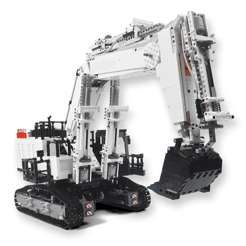 Happy Build MOC Motorized Building Block Set: RC APP City Mining Excavator Truck, Model YC-GC004