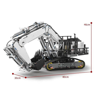 Happy Build MOC Motorized Building Block Set: RC APP City Mining Excavator Truck, Model YC-GC004