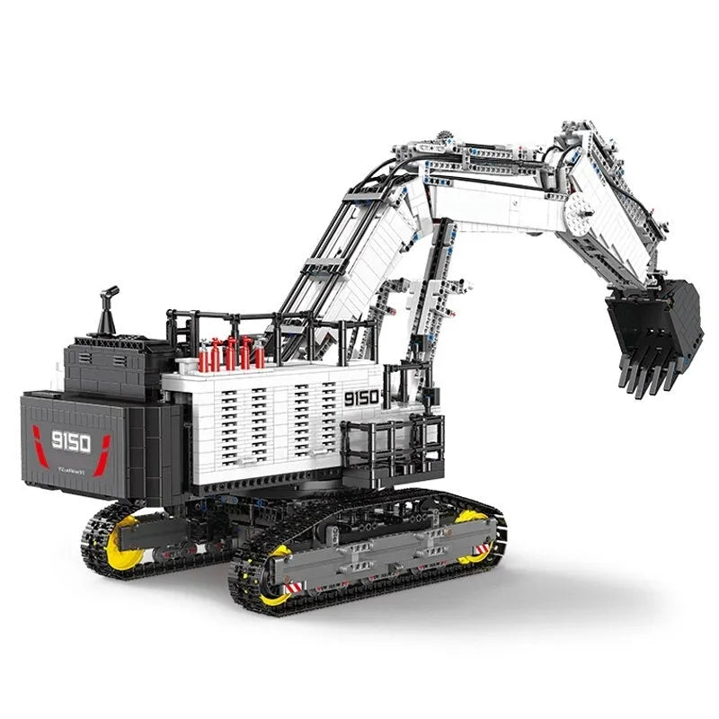 Happy Build MOC Motorized Building Block Set: RC APP City Mining Excavator Truck, Model YC-GC004