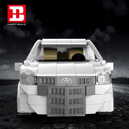 Happy Build MOC Motorized Building Block Set: RC Toyota Alphard SUV Van Classic Car 23007, Model YC23007