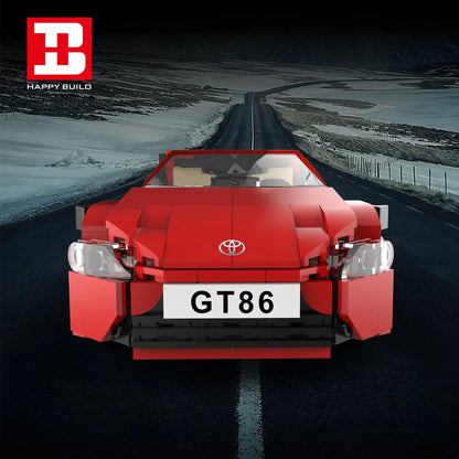Happy Build MOC Motorized Building Block Set: RC Toyota GT86 Classic Sports Car 23009, Model YC23009