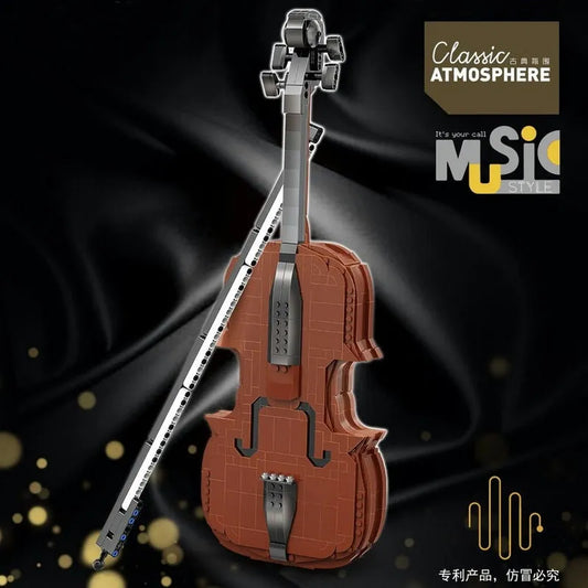 Happy Build MOC Building Block Set: APP RC Motorized Dream Violin, Model 21001YC