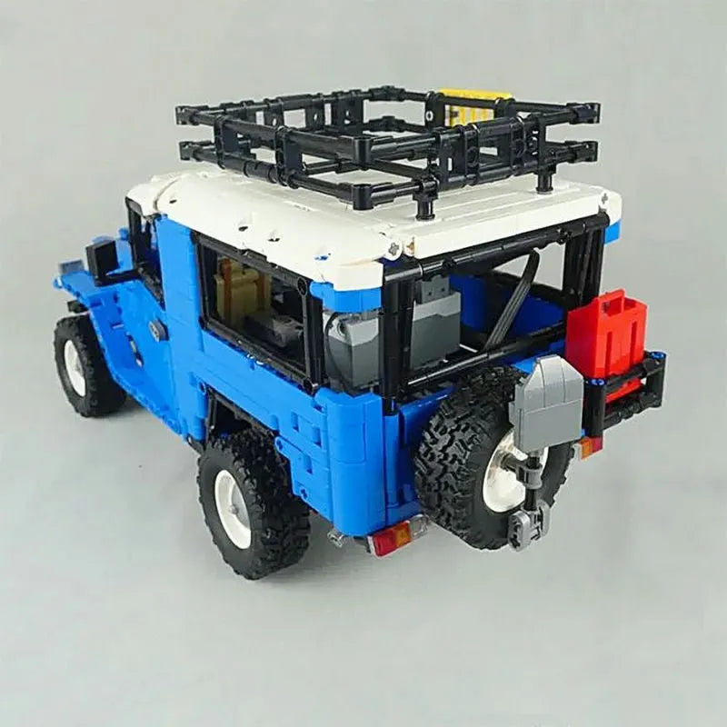 Happy Build MOC Motorized Building Block Set: RC APP Off Road Toyota FJ40 SUV, Model YCQC012PF
