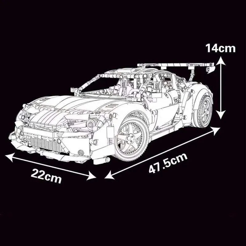Happy Build MOC Building Block Set: Toyota GT86 Classic Sports Car 23002, Model YC23002