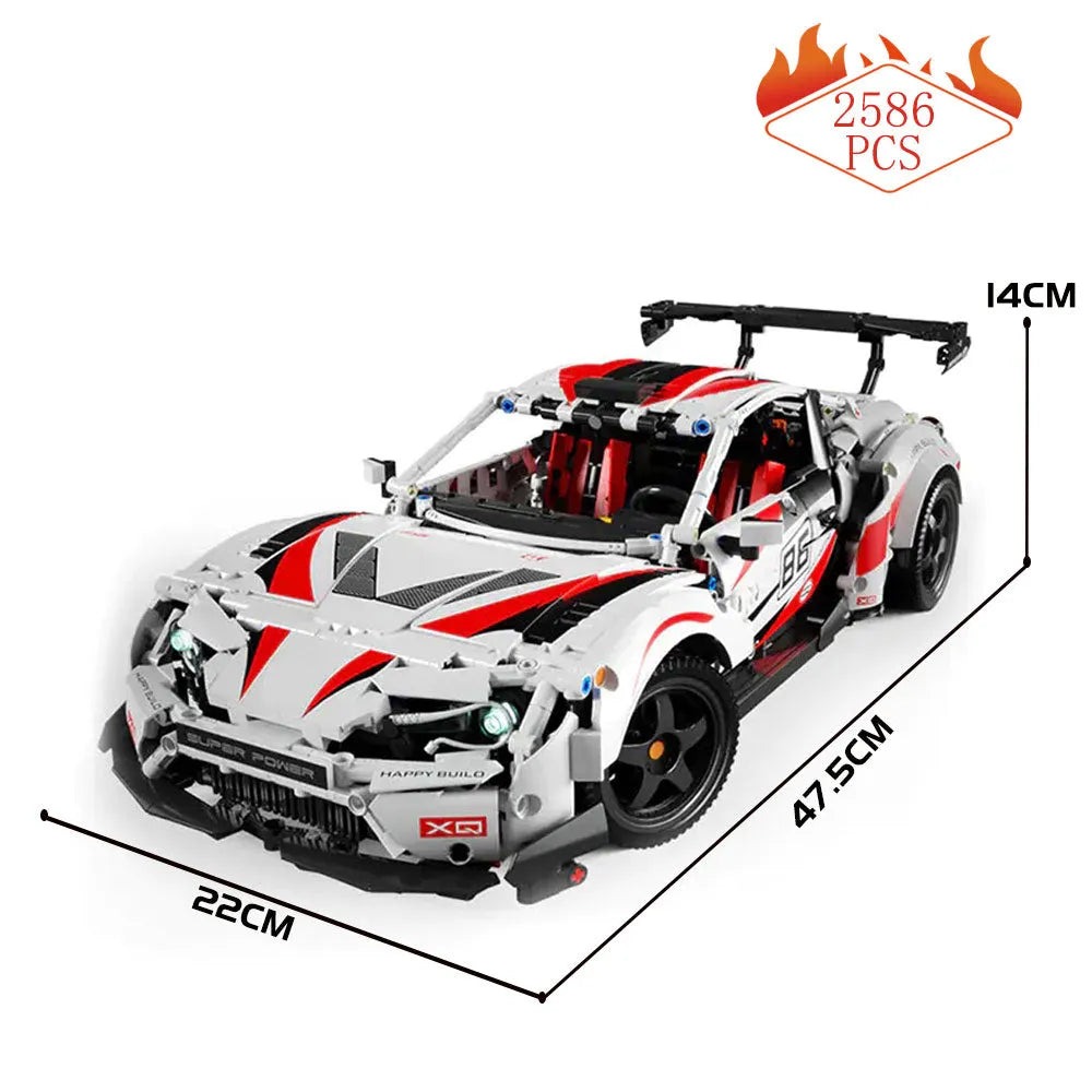 Happy Build MOC Building Block Set: Toyota GT86 Classic Sports Car 23002, Model YC23002
