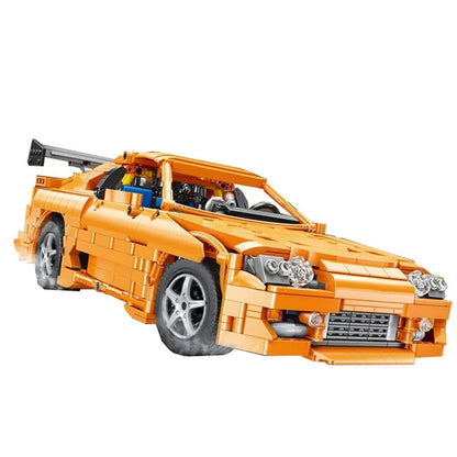 Happy Build MOC Building Block Set: Toyota Supra A80 Classic Sports Car QC018, Model YCQC018