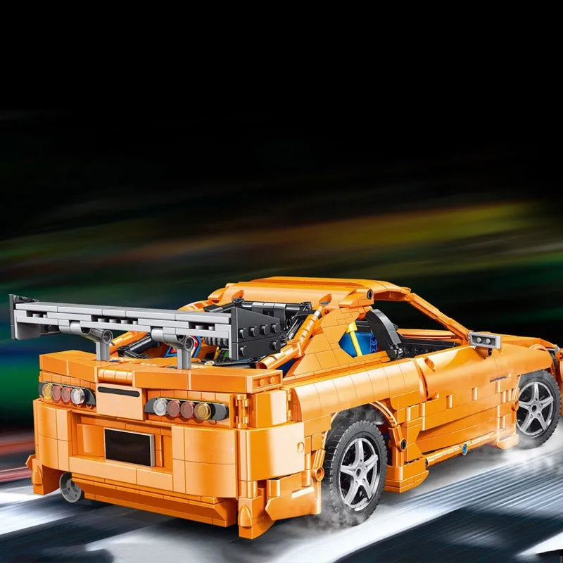 Happy Build MOC Building Block Set: Toyota Supra A80 Classic Sports Car QC018, Model YCQC018