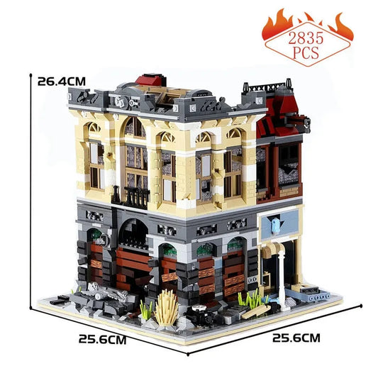 JieStar MOC Building Block Set: Bank Apocalypse Version, Model 89102