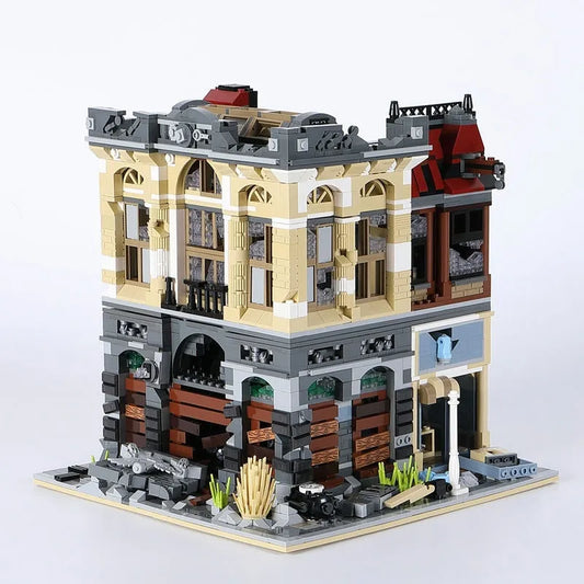 JieStar MOC Building Block Set: Bank Apocalypse Version, Model 89102