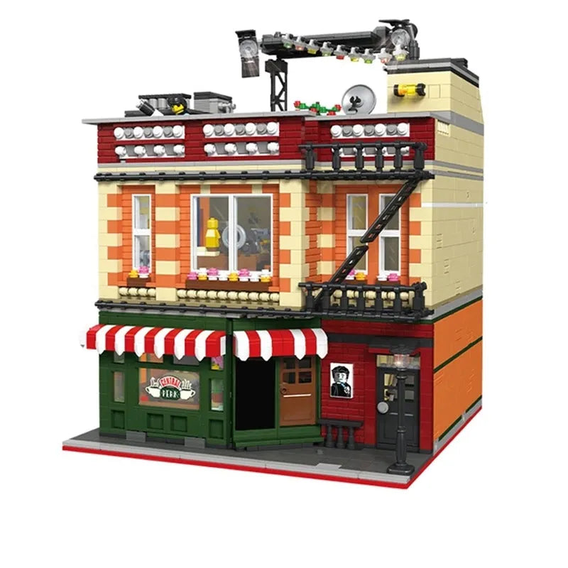 JieStar MOC Building Block Set: Central Perk Friends House, Model 89106