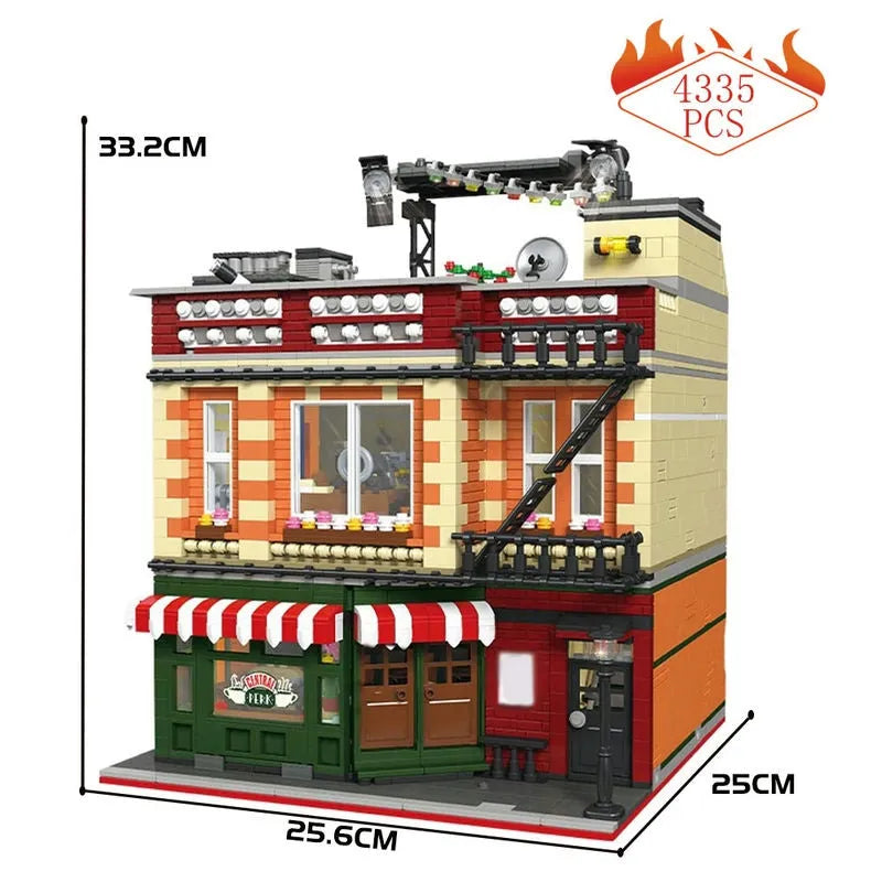 JieStar MOC Building Block Set: Central Perk Friends House, Model 89106