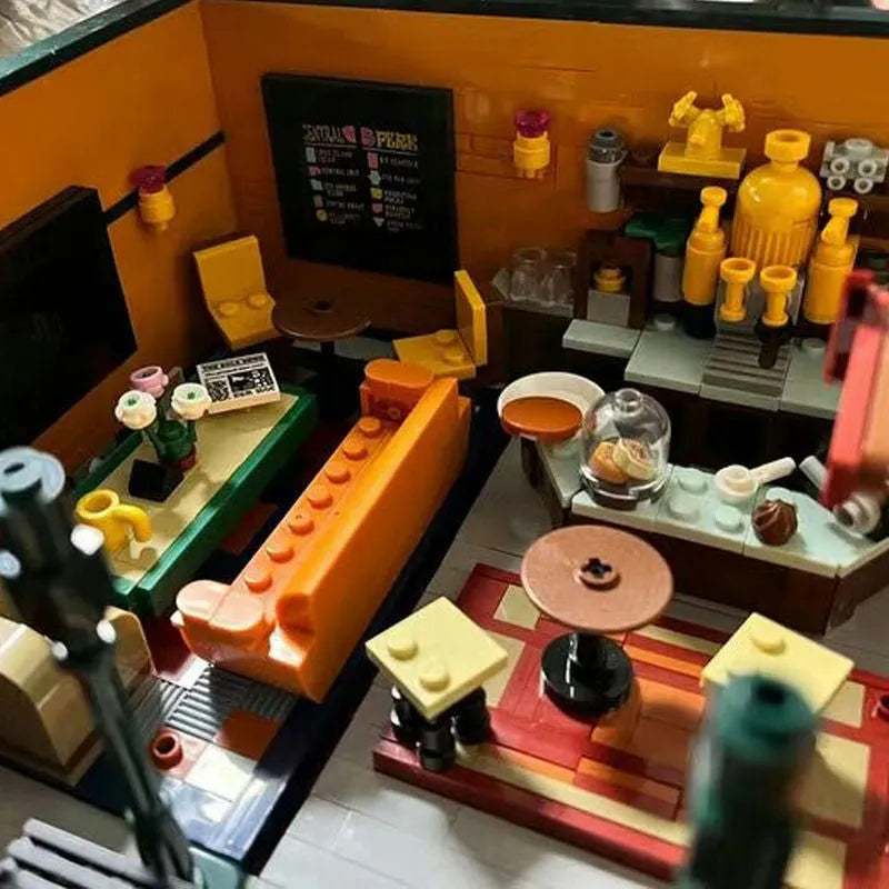 JieStar MOC Building Block Set: Central Perk Friends House, Model 89106