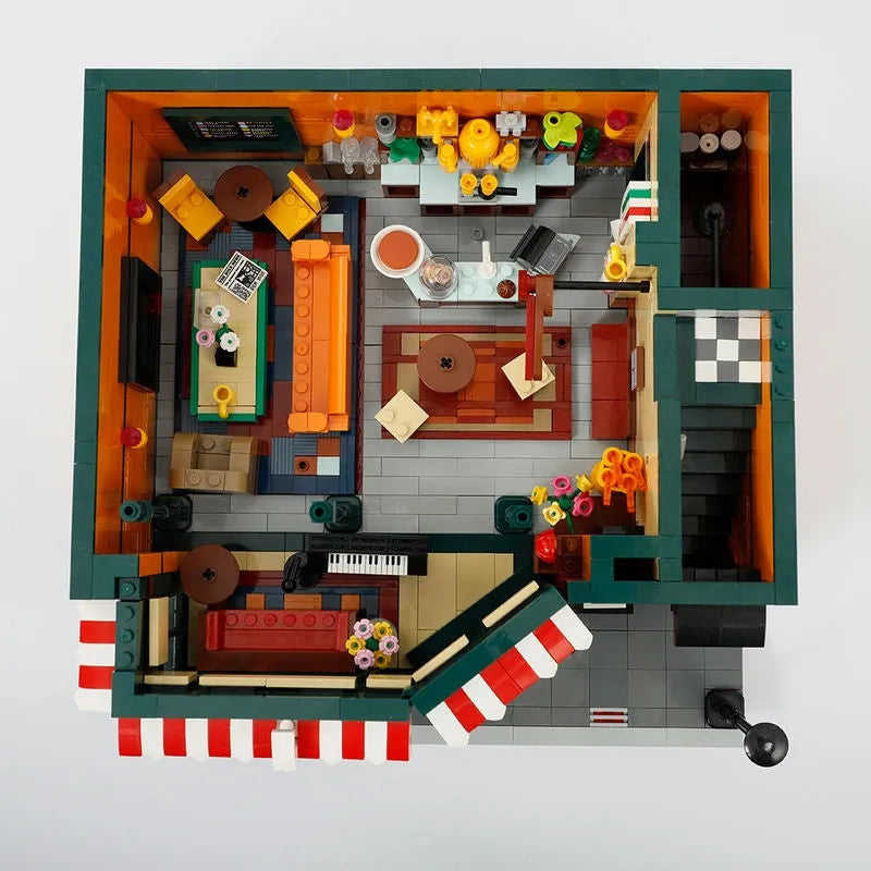 JieStar MOC Building Block Set: Central Perk Friends House, Model 89106