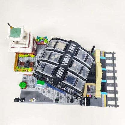 JieStar MOC Building Block Set: The MOC Train Station Meeting Point, Model 89154