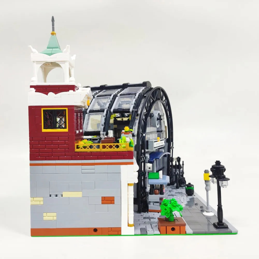 JieStar MOC Building Block Set: The MOC Train Station Meeting Point, Model 89154
