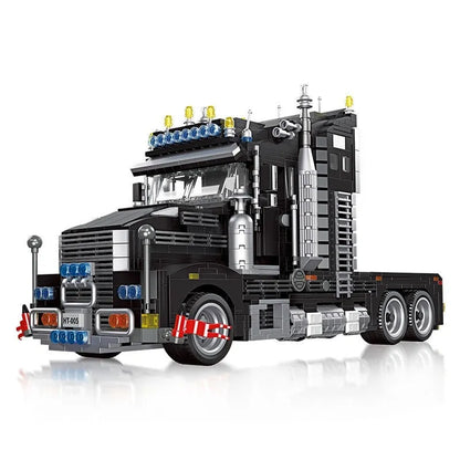 JieStar MOC Building Block Set: Heavy Duty Black Truck, Model 92005