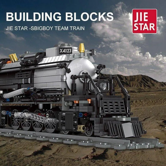JieStar MOC Building Block Set: Bigboy Steam Locomotive Train 59005