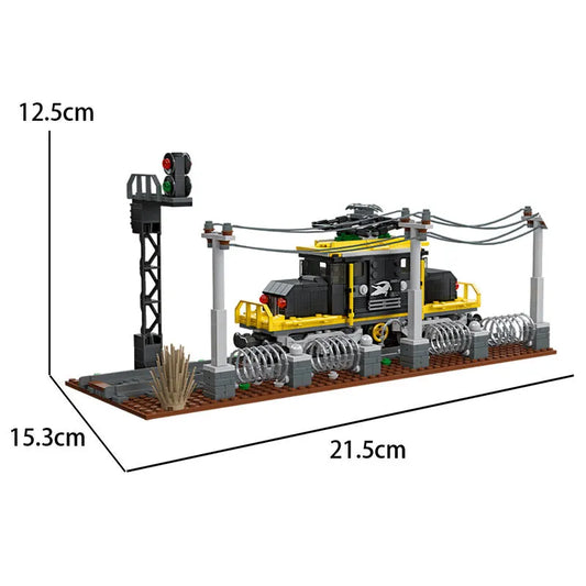 JieStar MOC Building Block Set: Crocodile Locomotive Train 59007