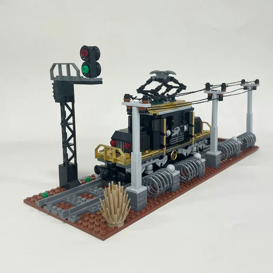 JieStar MOC Building Block Set: Crocodile Locomotive Train 59007