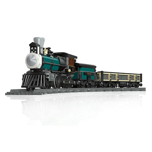 JieStar MOC Building Block Set: TH-10 Steam Locomotive Train 59001