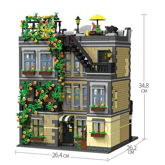 JieStar MOC Building Block Set: 89107 Expert Lions Pub Club House, Model JS89107