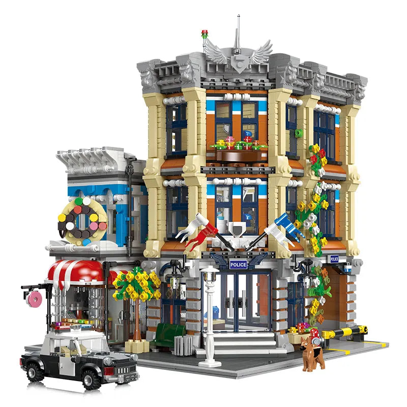 JieStar MOC Building Block Set: 89134 Creator Expert City Police Station