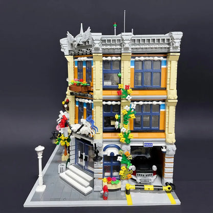 JieStar MOC Building Block Set: 89134 Creator Expert City Police Station