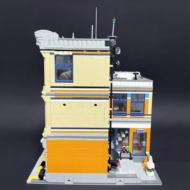 JieStar MOC Building Block Set: 89134 Creator Expert City Police Station