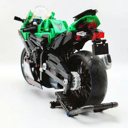 JieStar MOC Building Block Set: 91023 Kawasaki NINJA ZX-10R Motorcycle
